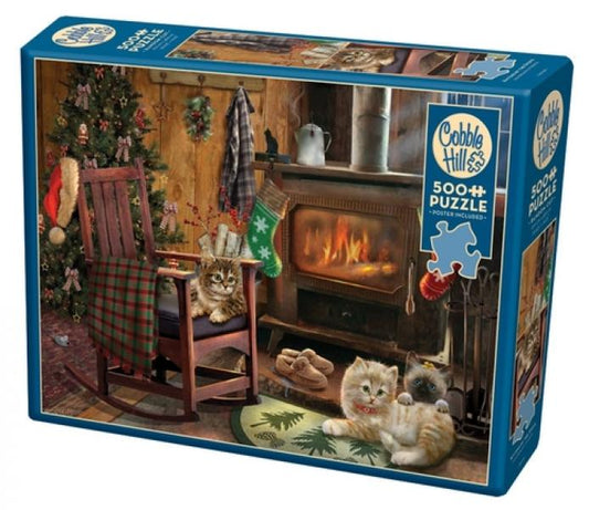 PUZZLE: KITTENS BY THE STOVE 500 PIECES