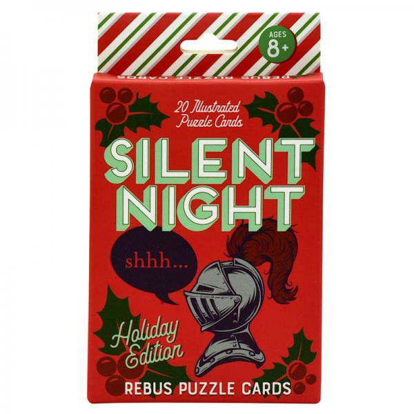 SILENT NIGHT REBUS PUZZLE CARDS