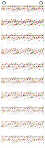 POCKET CHART: CONFETTI FILE STORAGE 10 POCKET