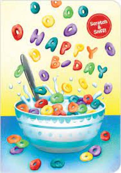 GREETING CARD: HAPPY BIRTHDAY CEREAL