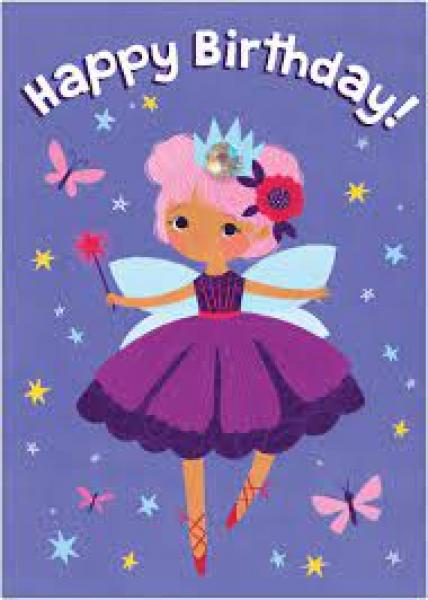 GREETING CARD: FAIRY WITH JEWEL CROWN