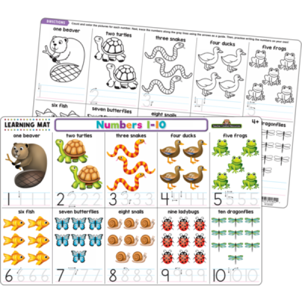LEARNING MAT NUMBERS 1-10