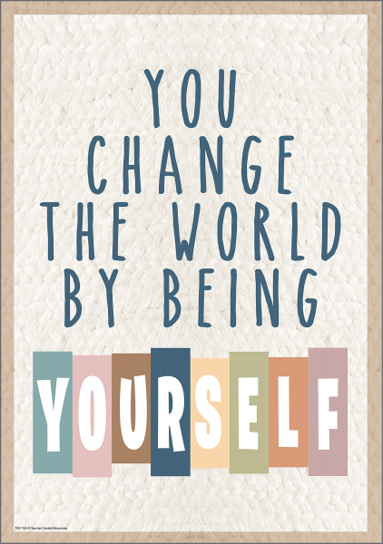 POSTER: YOU CHANGE THE WORLD BY BEING YOURSELF