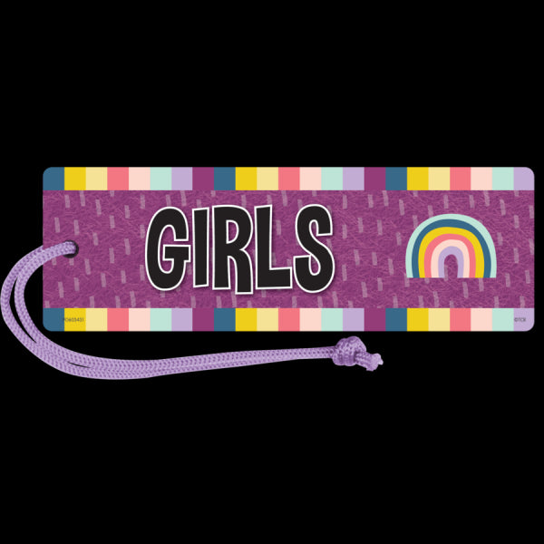 MAGNETIC HALL PASS: GIRLS OH HAPPY DAY