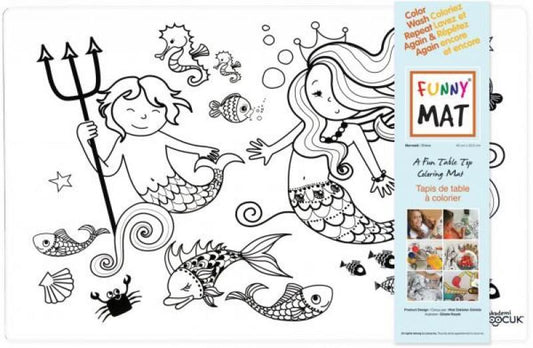 COLOR-IN-PLACEMAT: MERMAID