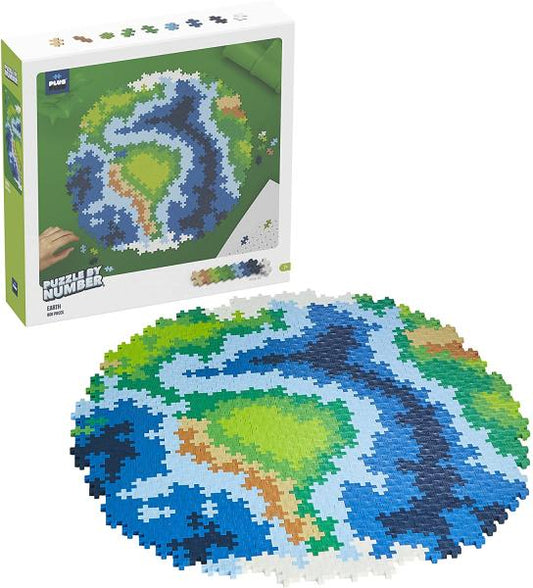 PLUS PLUS PUZZLE BY NUMBER: EARTH