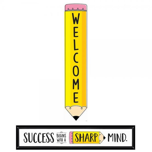 BANNER: WELCOME DOODLE PENCIL