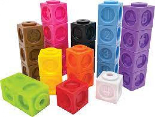 NUMBERS AND SHAPES CONNECTING CUBES