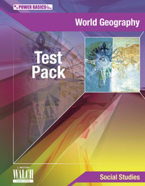 POWER BASICS WORLD GEOGRAPHY TEST PACK