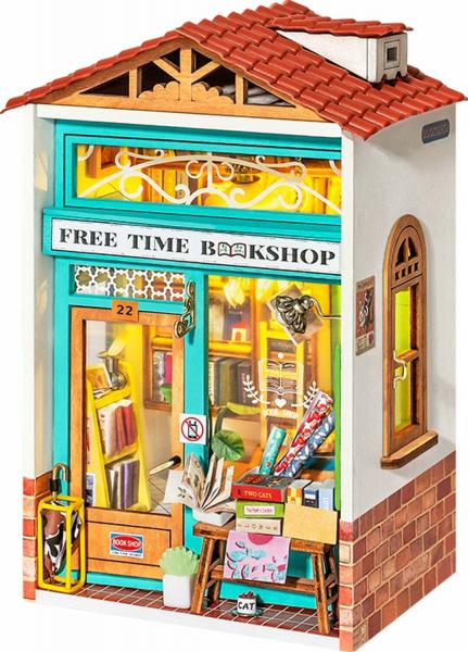 DIY MINIATURE HOUSE: FREE TIME BOOKSHOP