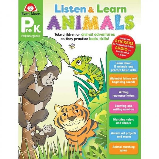 LISTEN & LEARN ANIMALS GRADE PRE-K