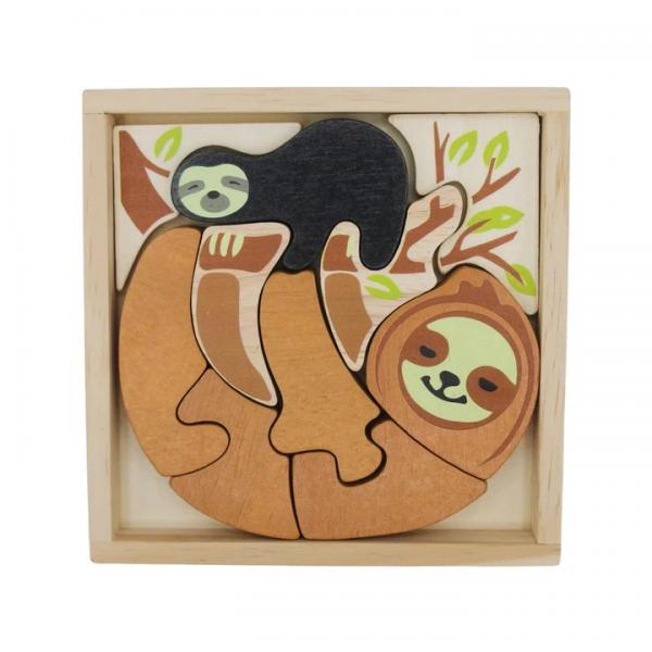 PUZZLE: WOODEN SLOTH FAMILY