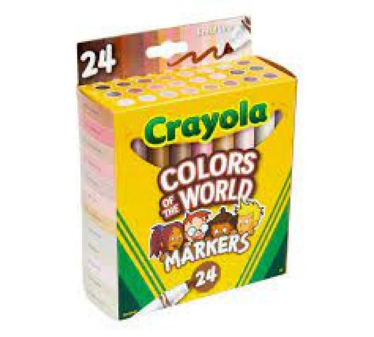 CRAYOLA WASHABLE MARKERS COLORS OF THE WORLD