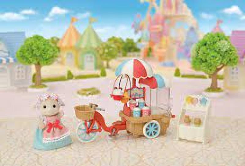 CALICO CRITTERS POPCORN DELIVERY TRIKE