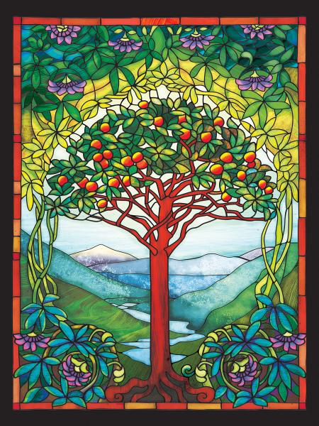 PUZZLE: TREE OF LIFE STAINED GLASS 275 PIECE
