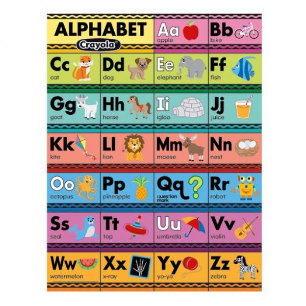 CHART: CRAYOLA ALPHABET