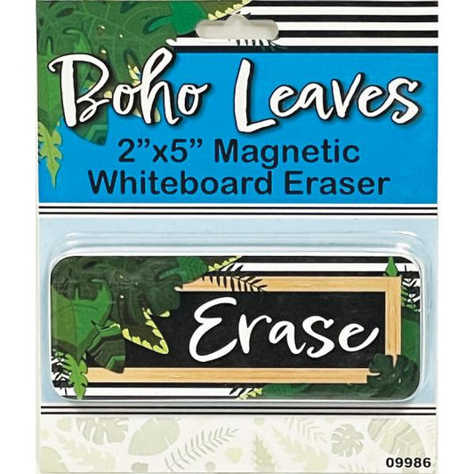 WHITEBOARD ERASER: MAGNETIC BOHO LEAVES