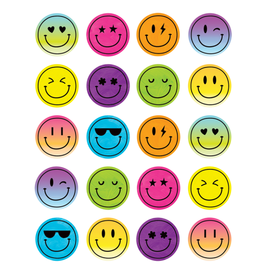 STICKERS: BRIGHTS 4EVER SMILEY FACES