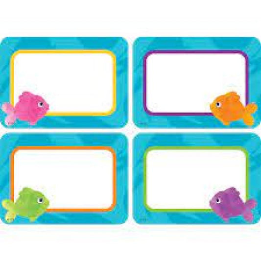 NAME TAGS: COLORFUL FISH