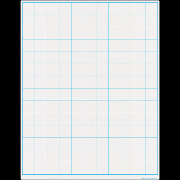 CHART: WRITE-ON/WIPE-OFF GRAPHING GRID 1 1/2 INCH SQUARES