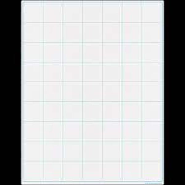 CHART: WRITE-ON/WIPE-OFF GRAPHING GRID LARGE SQUARES