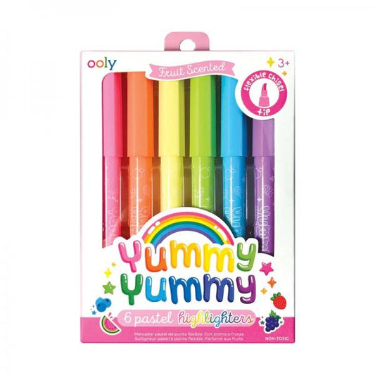 YUMMY YUMMY SCENTED HIGHLIGHTERS 6 PASTEL