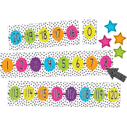 BULLETIN BOARD SET: BRIGHTS 4EVER NUMBER LINE (-20 TO 120)