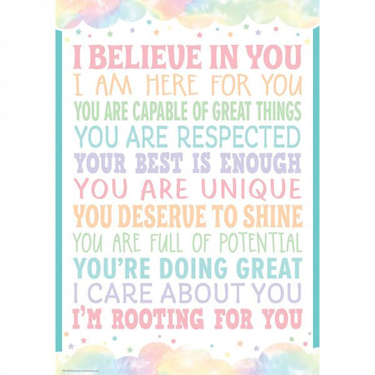 POSTER: PASTEL POP I BELIEVE IN YOU
