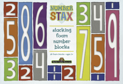 NUMBER STAX STACKING FOAM NUMBER BLOCKS