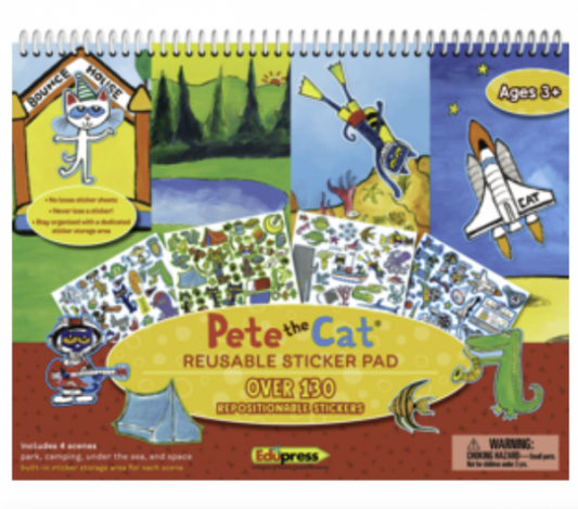 REUSABLE STICKER PAD: PETE THE CAT