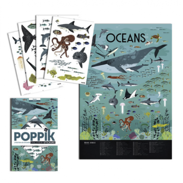POPPIK DISCOVERY STICKERS: OCEANS