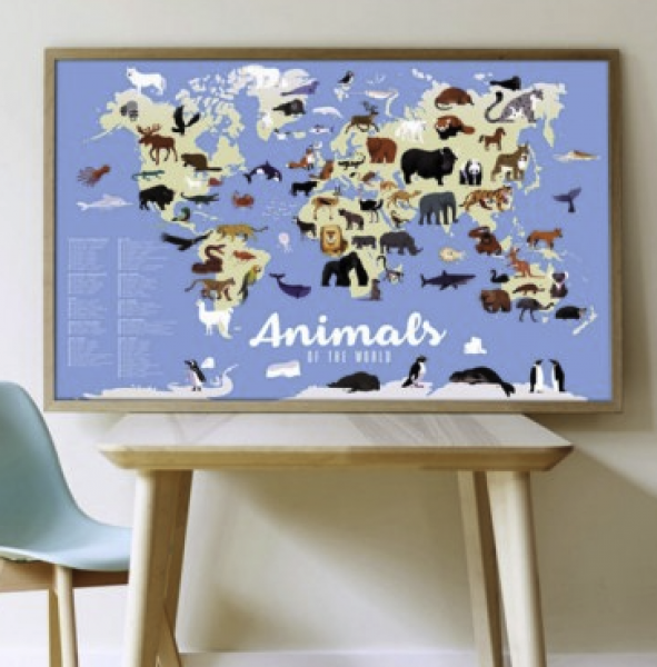 POPPIK DISCOVERY STICKERS: ANIMALS OF THE WORLD