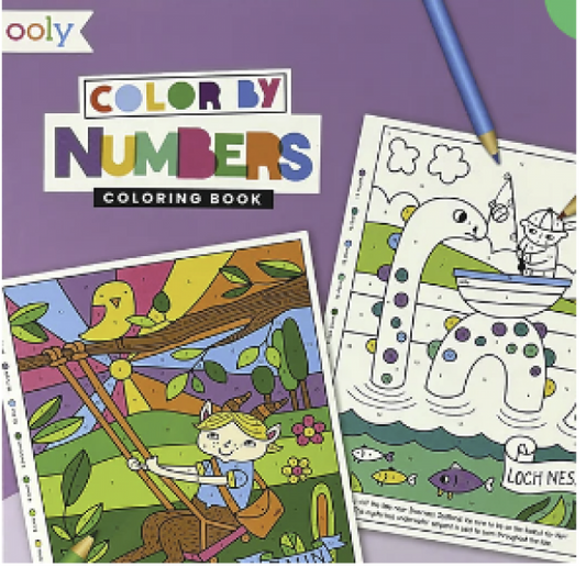 COLOR BY NUMBERS COLORING BOOK: MYTHICAL FRIENDS