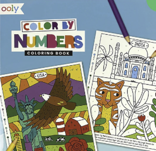 COLOR BY NUMBERS COLORING BOOK: WONDERFUL WORLD