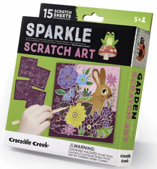 SPARKLE SCRATCH ART: GARDEN