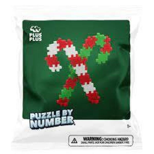 PUZZLE BY NUMBER CANDY CANES