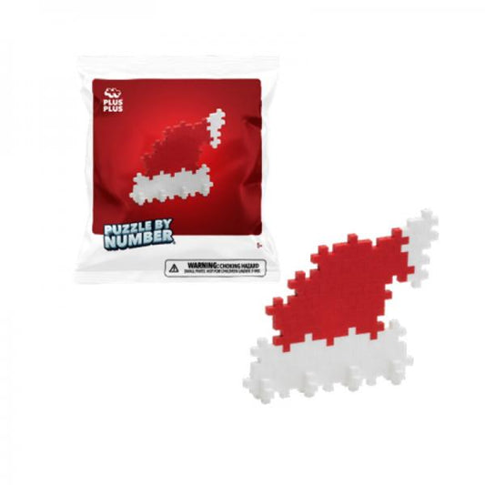 PUZZLE BY NUMBER SANTA HAT