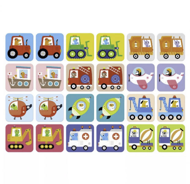 SUUUPER SIZE MEMORY GAME VEHICLES