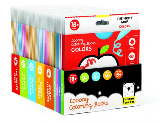 LOOONG COLORING BOOK: READY TO WRITE LETTERS