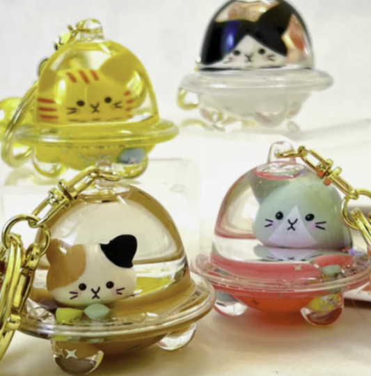CAT DOME FLOATY KEYCHAIN