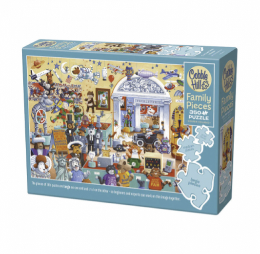 PUZZLE: FAMILY PIECES CATS AND DOGS MUSEUM 350 PIECES