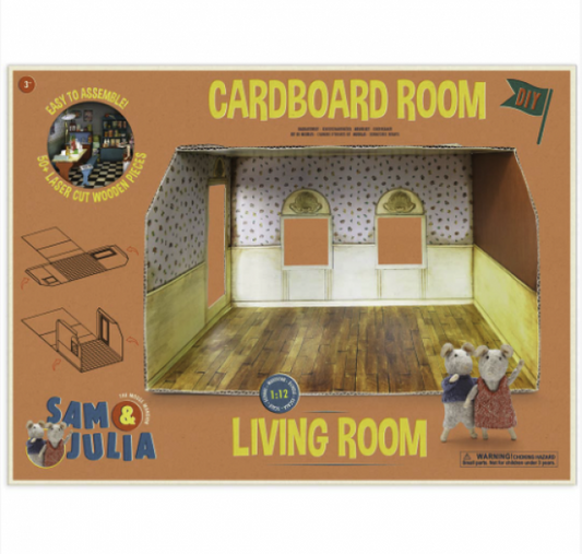THE MOUSE MANSION: CARDBOARD LIVING ROOM