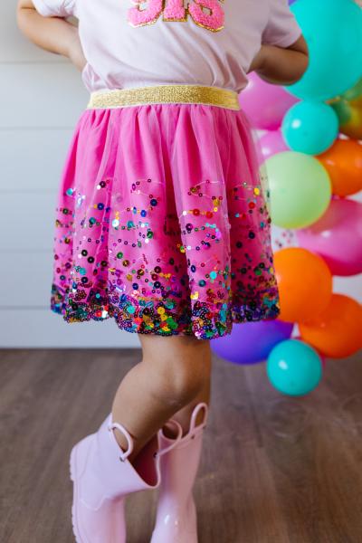 PARTY FUN SEQUIN SKIRT SIZE 4-6