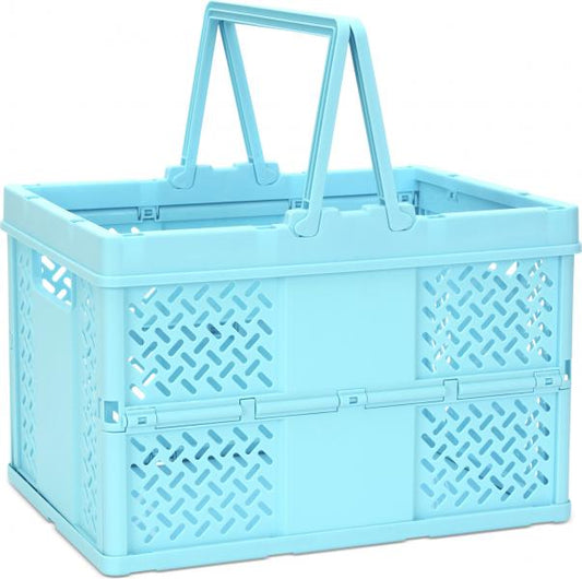 FOLDABLE STORAGE CRATE BLUE