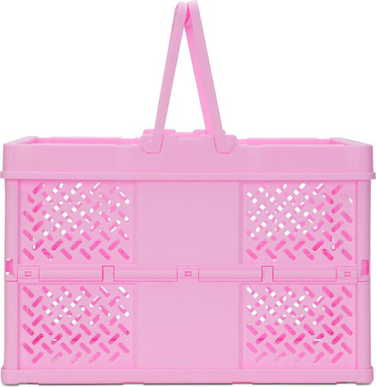 FOLDABLE STORAGE CRATE PINK