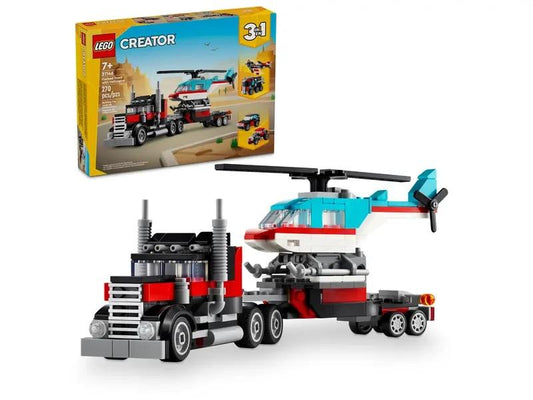 LEGO CREATOR: FLATBED TRUCK WITH HELICOPTER