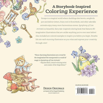 SYMPHONY OF CUTE ANIMALS COLORING BOOK