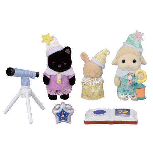 CALICO CRITTERS NURSERY FRIENDS SLEEPOVER PARTY TRIO