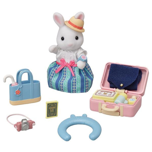 CALICO CRITTERS WEEKEND TRAVEL SET SNOW RABBIT MOTHER