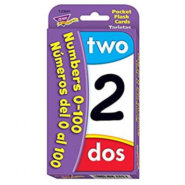 POCKET FLASH CARDS: NUMBERS 1-100 SPANISH